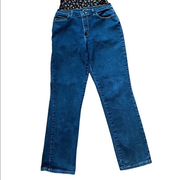 Lee Relaxed Fit 1889, Lee Dark Wash Denim Jeans, Lee Denim Pants, Womens Jeans - Picture 4 of 14